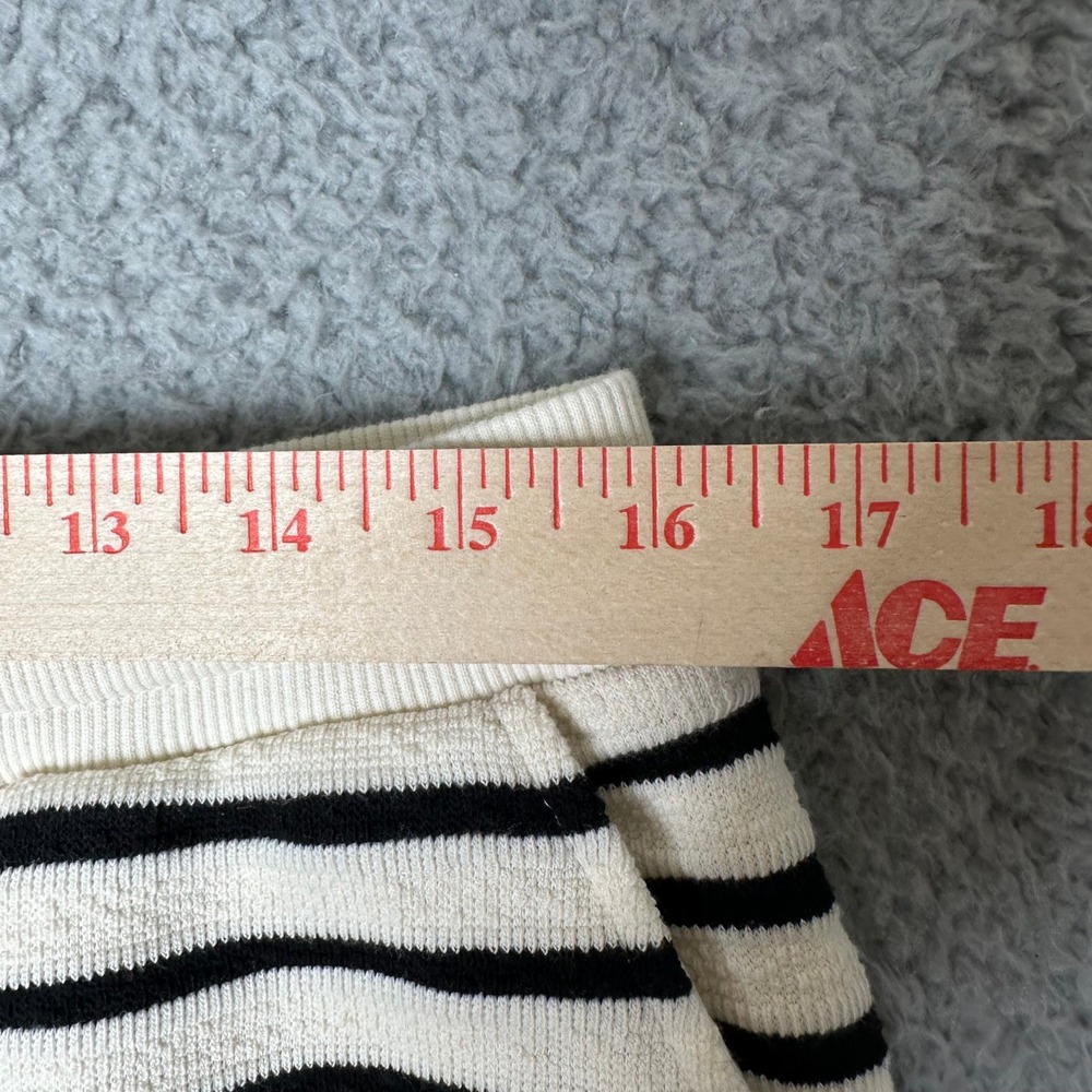 Thread & Supply Striped Sweat Shorts Skirts Set of 2 Mustard Black White Size L - Picture 3 of 10